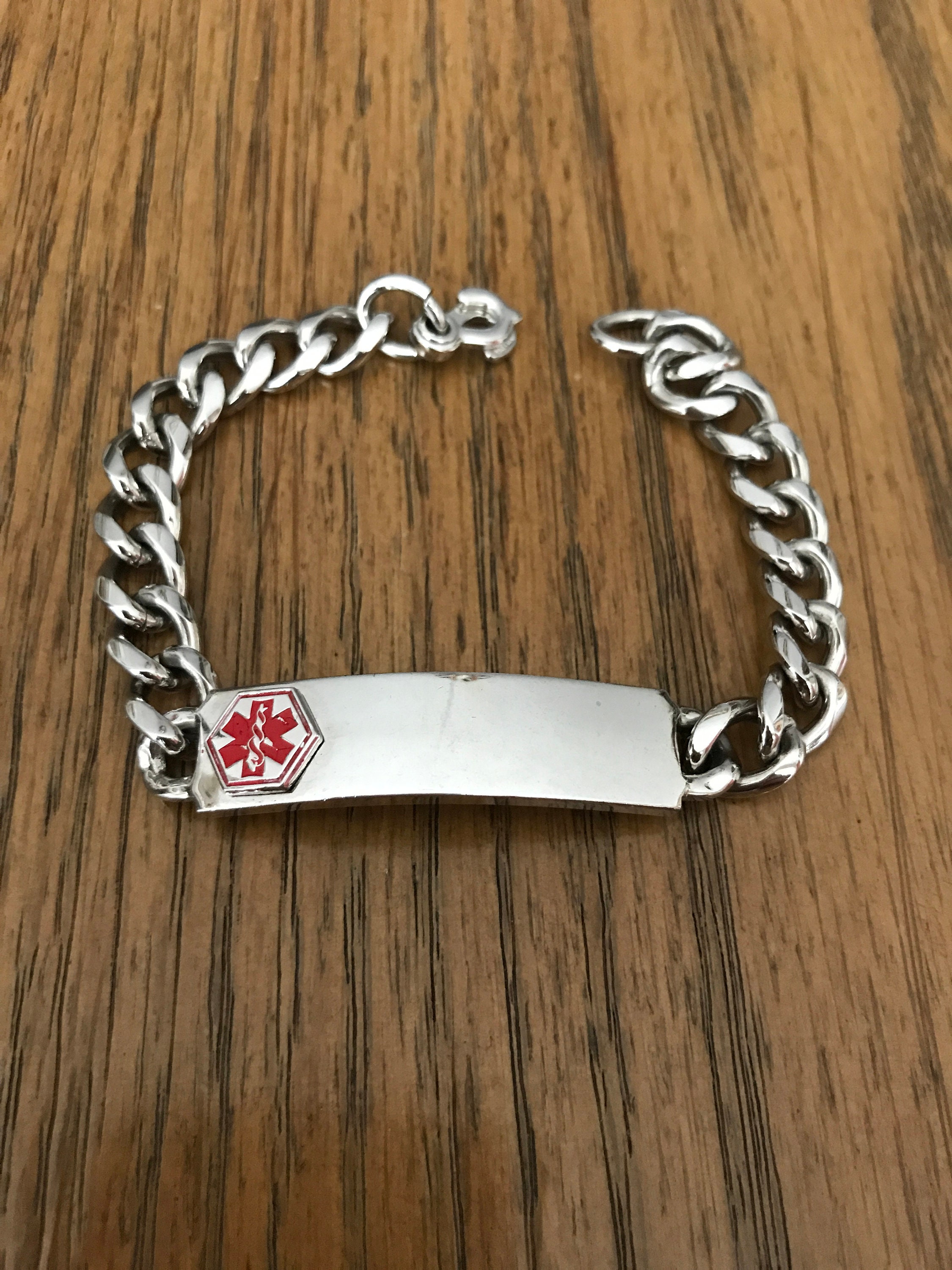 Elco sterling silver id bracelet clearance