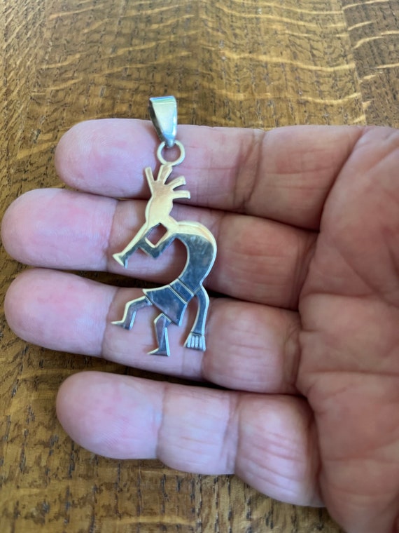 Sterling Silver Kokopelli Pendant - image 2