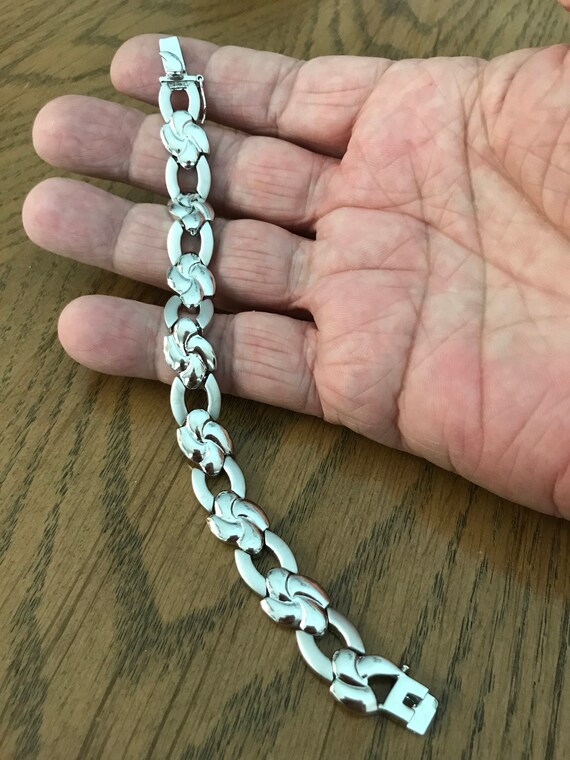 Sterling Silver Link Bracelet 7” - image 3