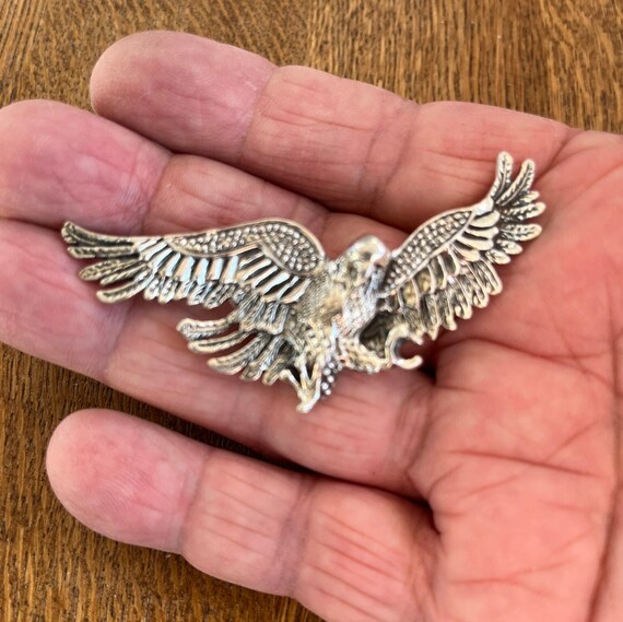 Sterling Silver Eagle Pendant - image 2