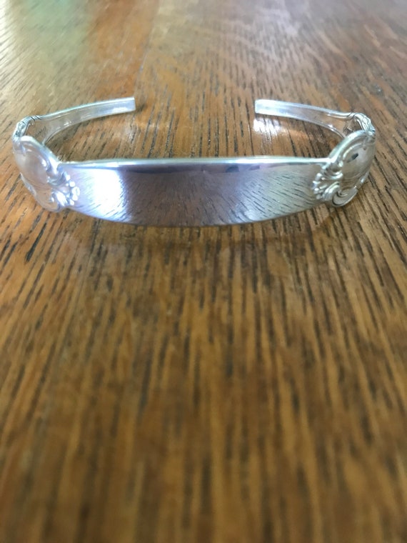International Sterling Silver Cuff Bracelet, Joan of Ark