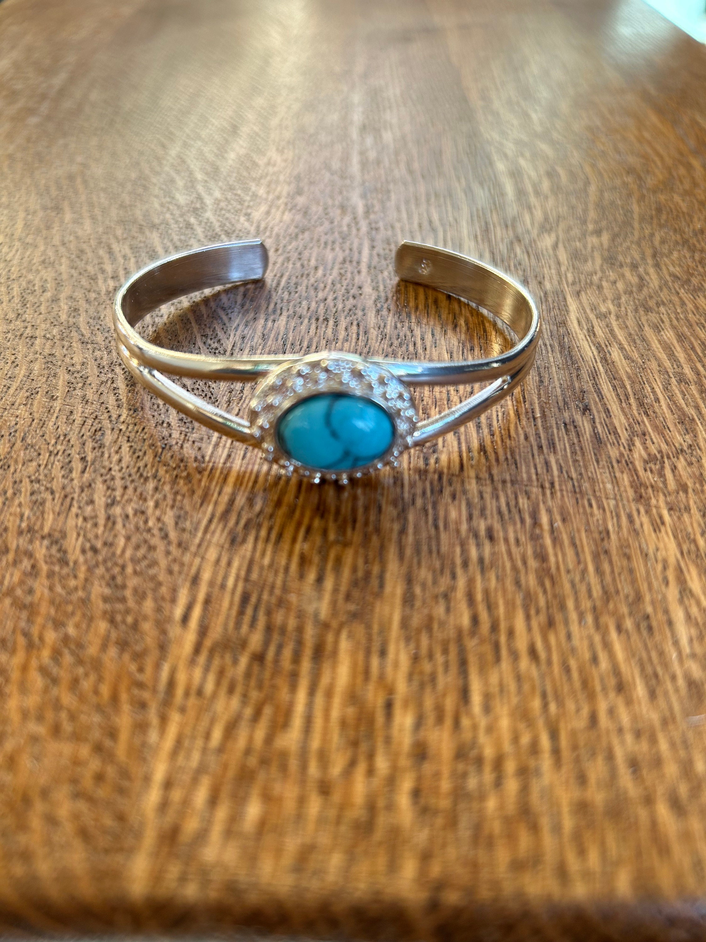 アクセサリー TJK turquoise silver bangle Silver Bangle with Turquoise Gemstones