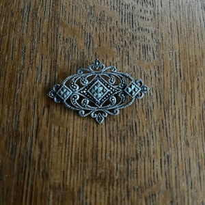 Sterling Silver and Marcasite Brooch or Pin
