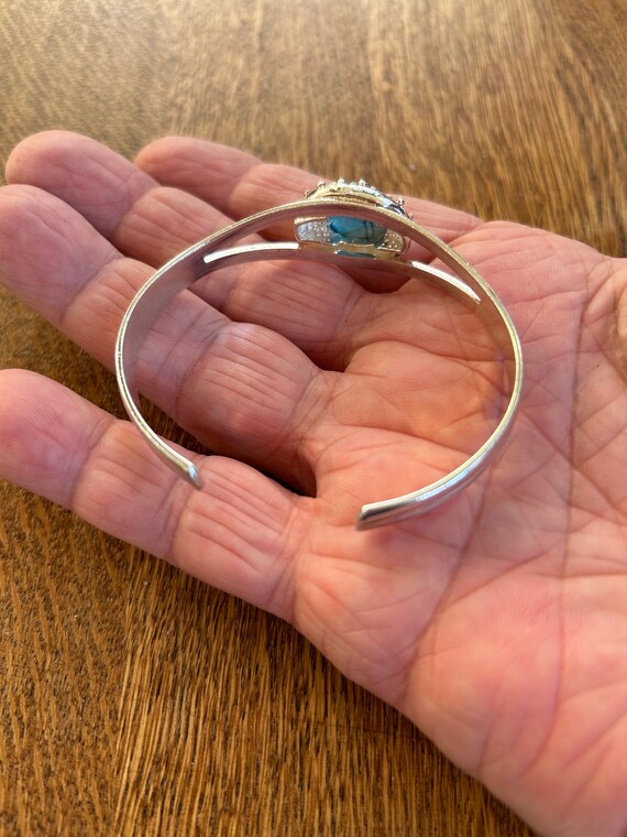 Sterling Silver and Turquoise Cuff Bracelet 7” - Etsy