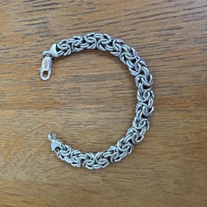 Milor Sterling Silver Byzantine Chain Bracelet 7 “