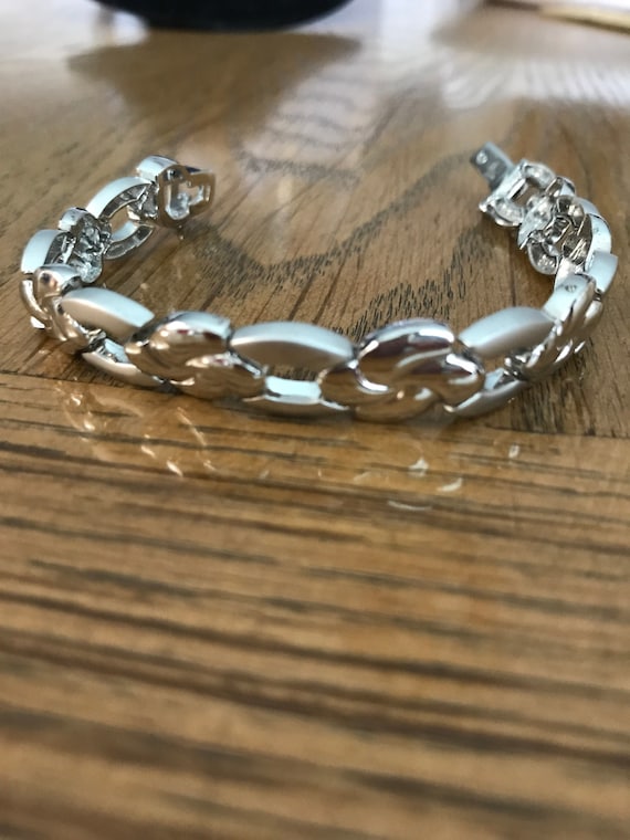 Sterling Silver Link Bracelet 7” - image 1