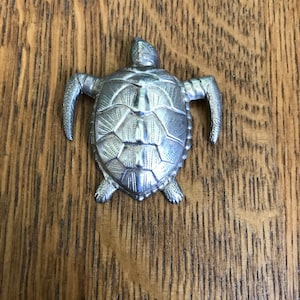Sterling Silver Sea Turtle Brooch or Pin