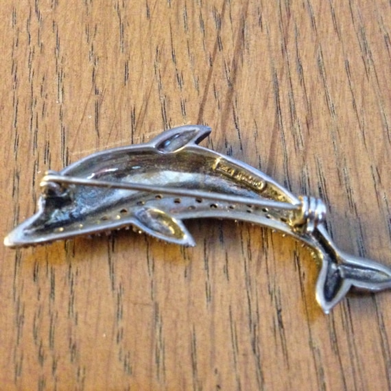 Sterling Silver Dolphin Pin - image 4