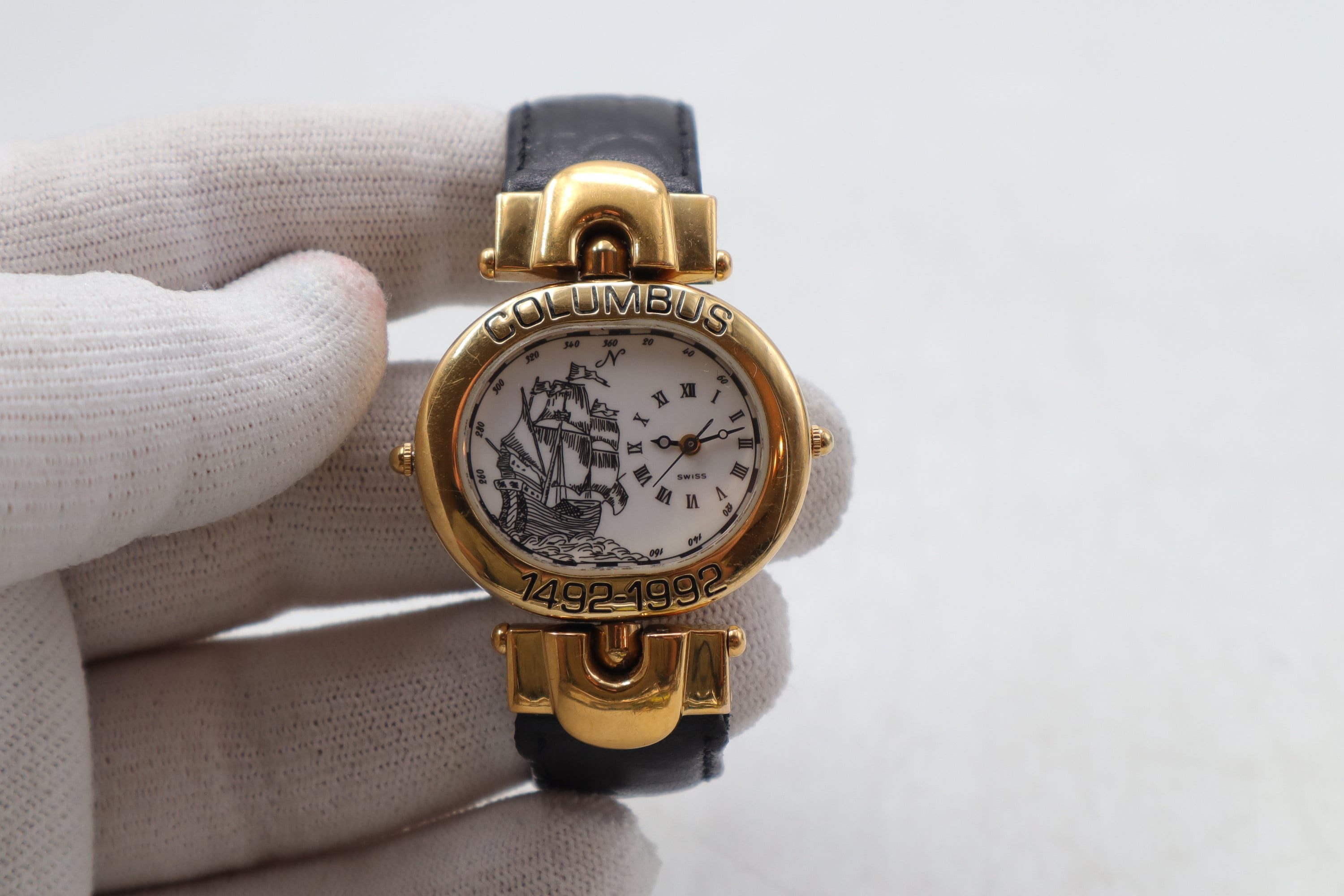 Discovery of America Quincentennial 1492-1992 Columbus Swiss Made