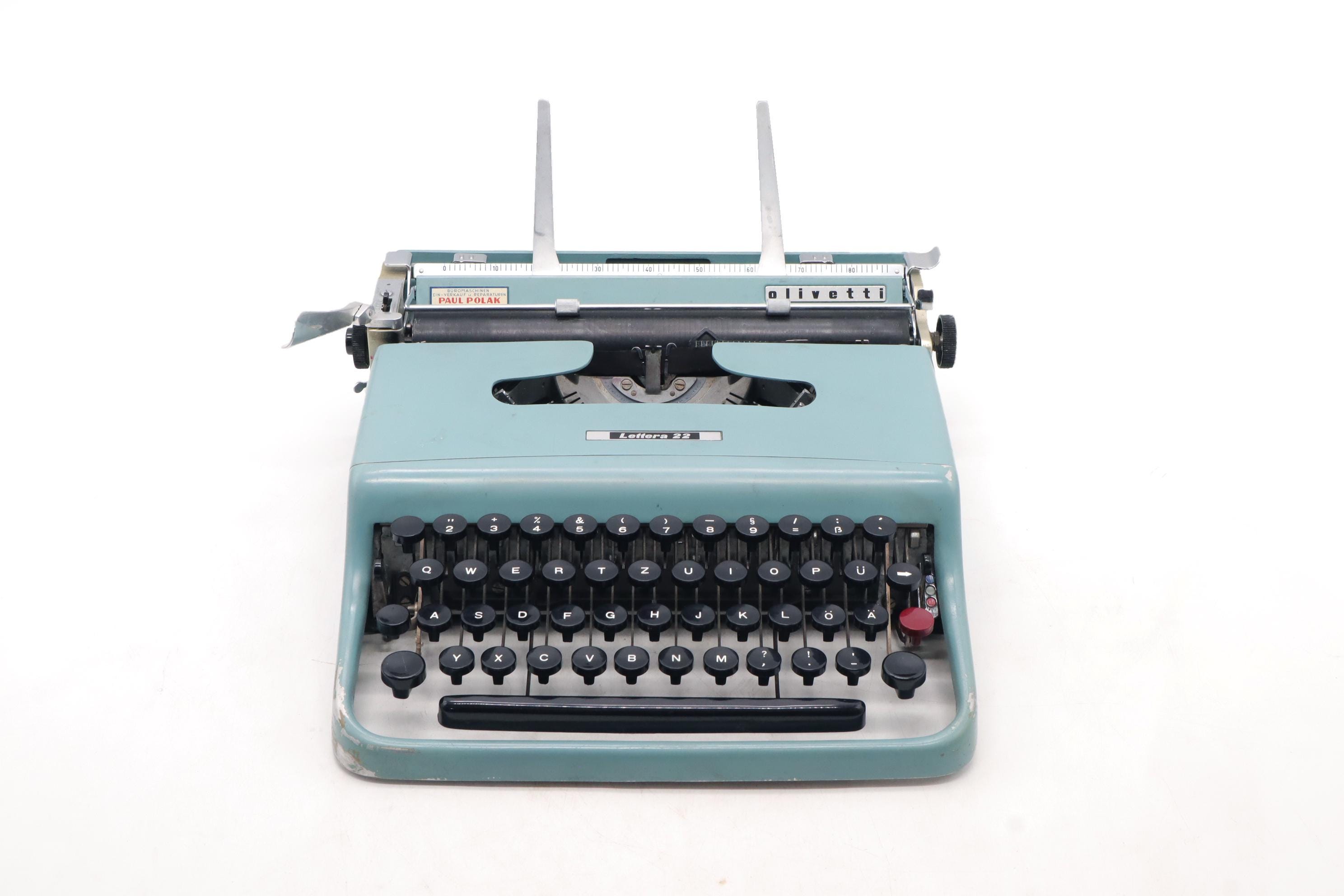 Vintage 1950s Olivetti Lettera 22 Typewriter Marcello