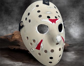 Buckle-Down Friday The 13th Jason Mask Wallet - Vegan Leather Bi-Fold With 5 Card Slots, 4x3.5 Inches