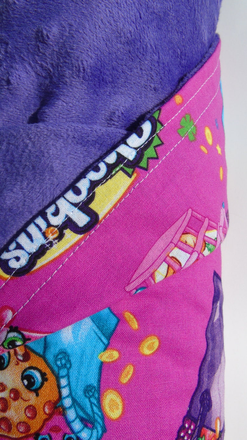 Personalized Shopkins Blanket Shopkins Bedding Tween Etsy