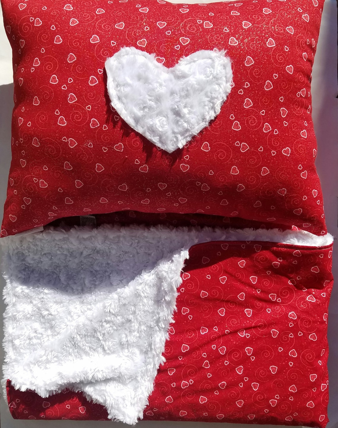 Valentine's Blanket and Pillow Valentine Blanket Etsy