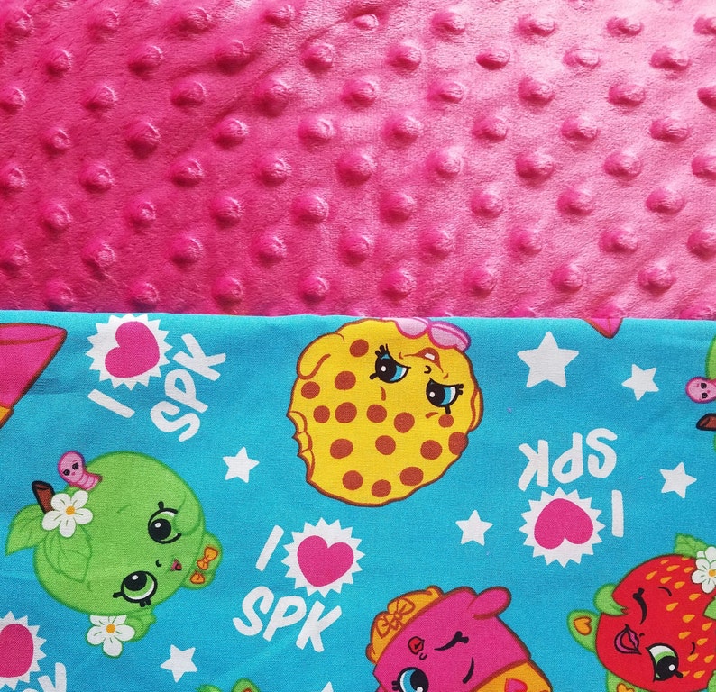 Personalized Shopkins Blanket Shopkins Bedding Tween Etsy
