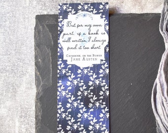 Jane Austen Regal Bookmark for Books - Book Quote Bookmark, Literary Gifts for Book Lovers, Bookish Bookmarks, Bookworm Gifts for Readers