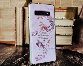 Bookish Quote Samsung S10 S20 S21 Plus Ultra Phone Case - Literary Gifts for Book Lovers, Phone Cases for Women, Lord Byron Tech Accessories