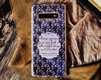 Jane Austen Quote Bookish Samsung S10 S20 S21 S22 Plus Ultra Phone Case