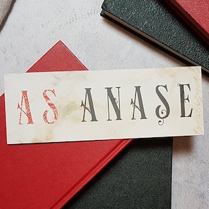 As Anase Bookish Bookmarks for Books - Bookstagram Props, Literary Gifts, Bookish Gifts for Book Lovers, ADSOM V E Schwab, A Darker Shade