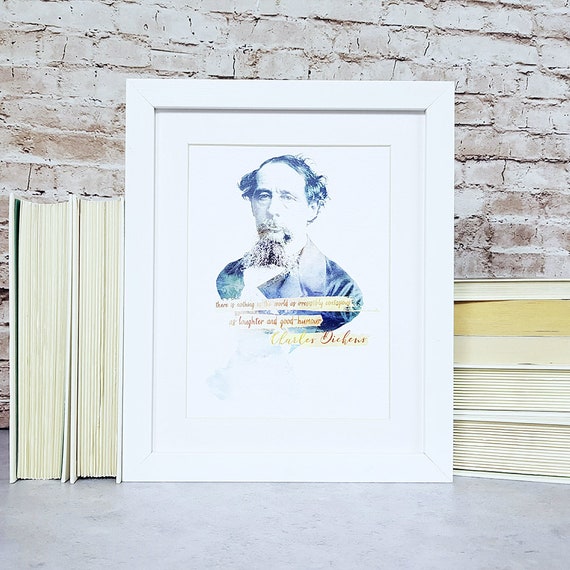 Charles Dickens Literarische Zitat Wand Kunst Druck Etsy