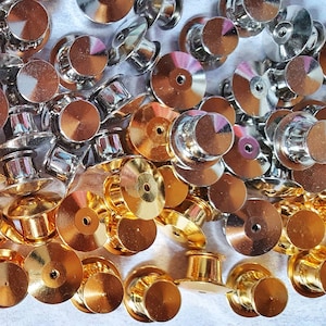Enamel Pin Secure Locking Pin Backs - Enamel Pin Safety Clasps, Extra Locking Pin Backs, Locking Clutch, Deluxe Pin Locks