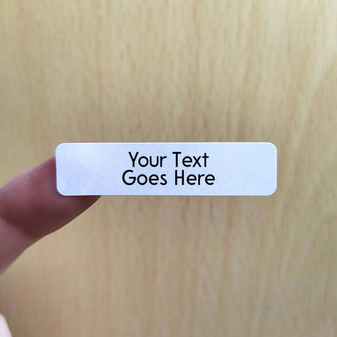 Any Text Easy Peel Removable Stickers - Your Text Here Small Business ...