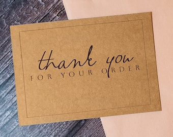 Kraft Small Business Thank You Cards - Blank on Reverse - AL1003