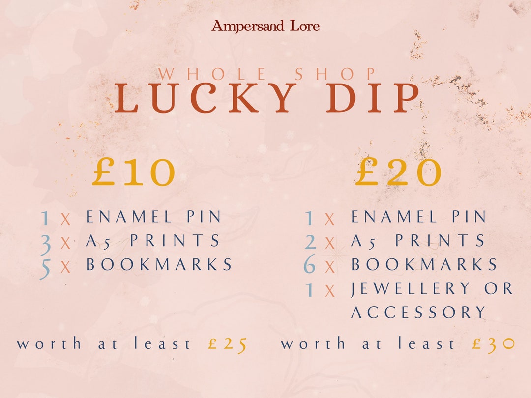 Lucky Literary Dip Box Literary Gifts for Book Lovers Etsy