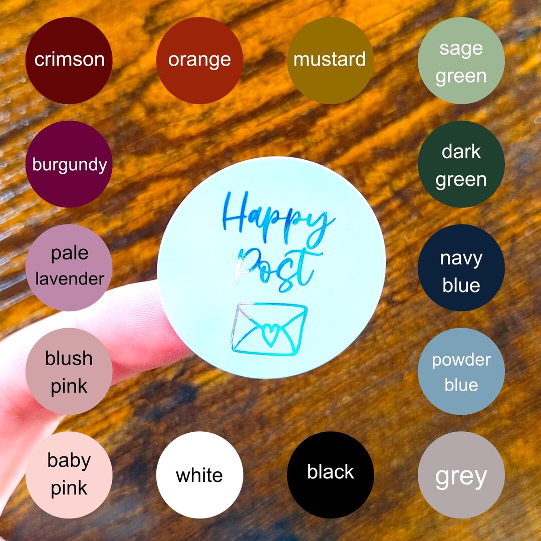 Happy Post Real Foil Stickers - Small Business Packaging Labels, Vinted ...