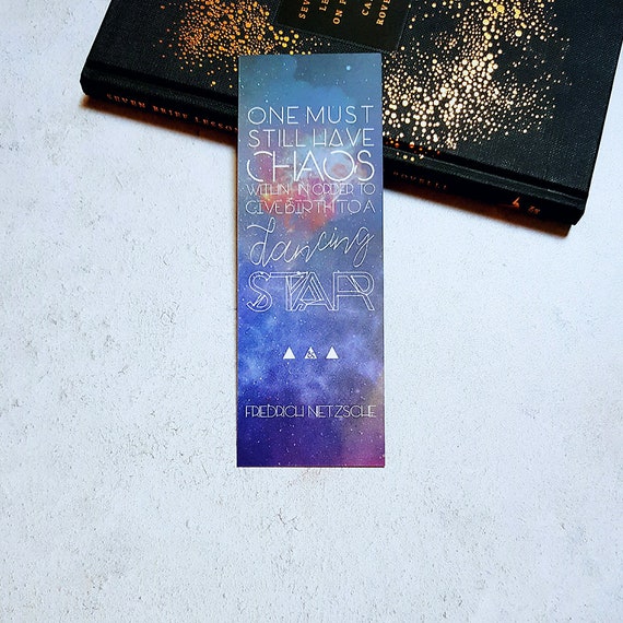 Friedrich Nietzsche Literarischen Zitat Galaxy Lesezeichen Etsy