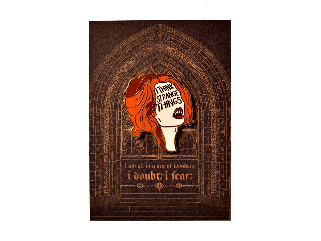 Dracula Gothic Literature Bookish Enamel Pin - Literary Gifts for Book Lovers