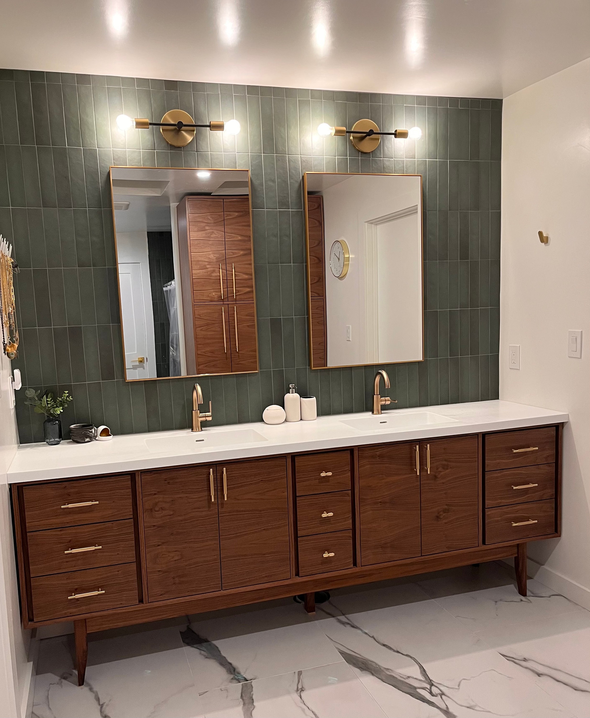 Mid century bathroom vanity deals
