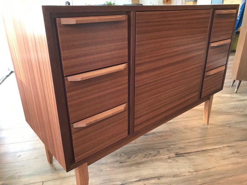 48 Mid Century Style Bathroom Vanity in Mahogany Etsy