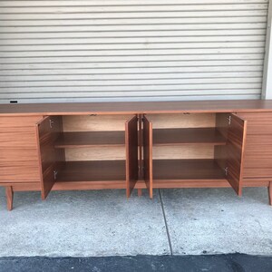 96 TV Console/ Credenza / Buffet Mid-Century Style in Mahogany image 5