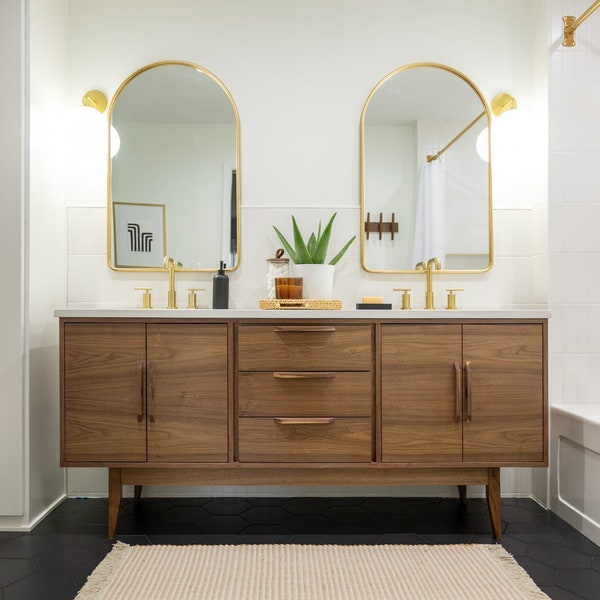 Mid Century Bathroom Vanity - Etsy