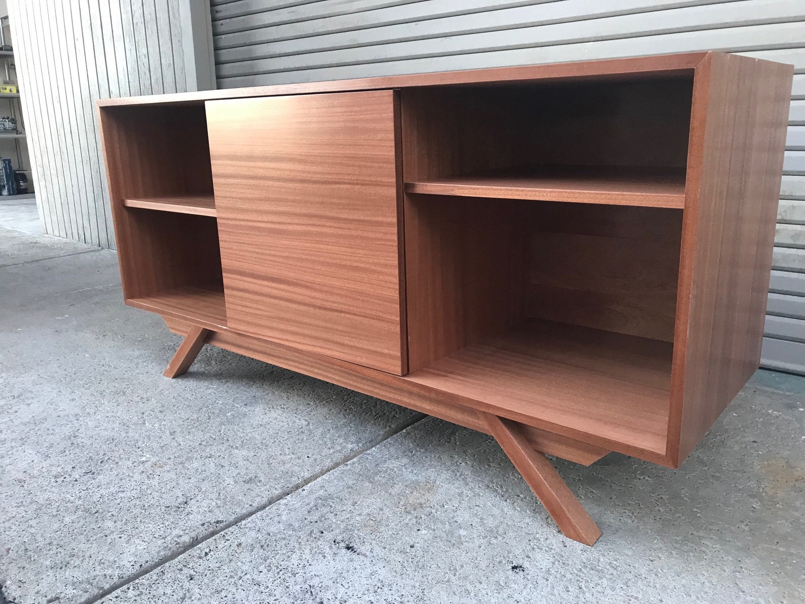 NEW Hand Built Mid Century Style TV Stand / Record / Etsy