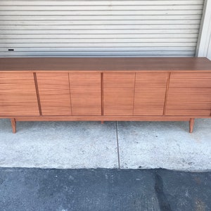 96 TV Console/ Credenza / Buffet Mid-Century Style in Mahogany image 2