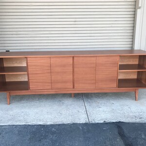 96 TV Console/ Credenza / Buffet Mid-Century Style in Mahogany image 7