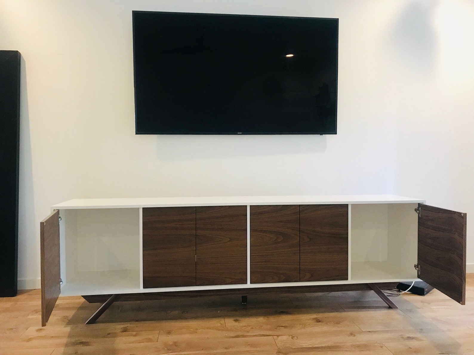 8' Mid Century Style TV / Buffet / Liquor Etsy