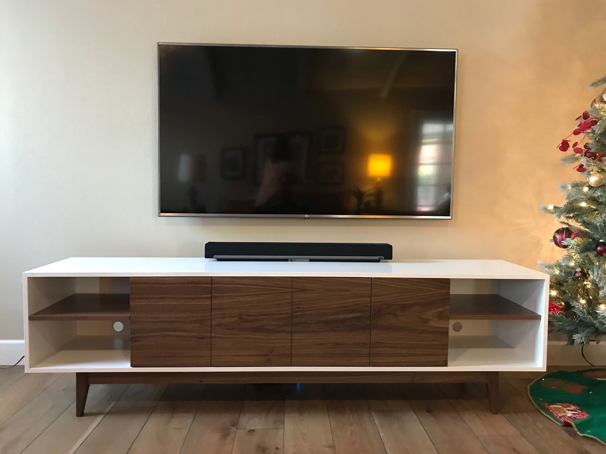 8' Mid Century Style TV / Buffet / Liquor Etsy