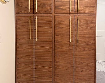 22" Mid Century Bathroom Linen Cabinet - 4 Doors - Customize to Your Unique Style- For New Home Build or Remodel