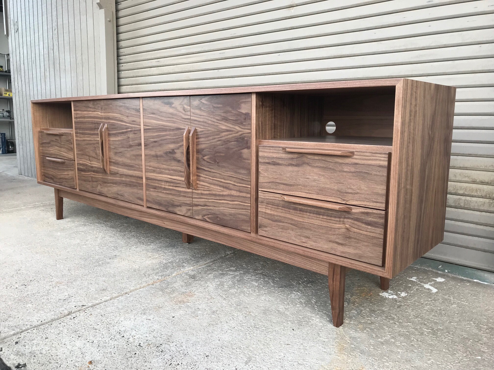 FREE SHIPPING 8' Mid Century Style TV / Buffet / Etsy
