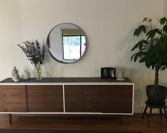 New Hand Built Mid Century Style TV Stand - Two Tone Buffet / TV Cabinet / Credenza -  Free Shipping!