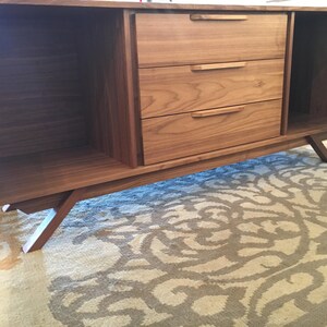 72 Mid Century Credenza/TV Console 2 Doors, 3 Drawers Customize to Your Unique Style image 3