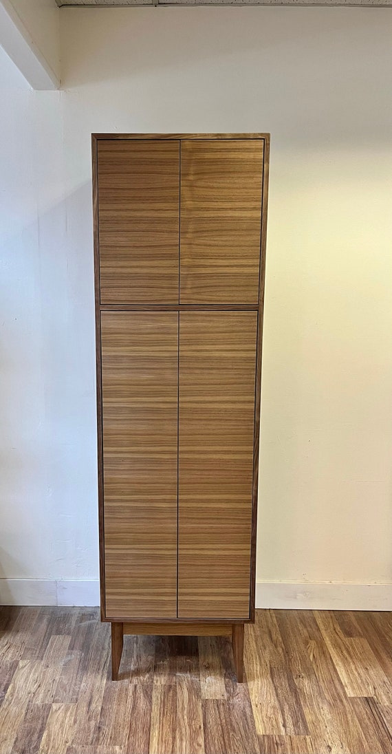 Walnut linen cabinet deals