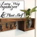Fast Shipping Entryway Organizer & Plant Shelf Mail Organizer Rustic Home Decor Dog Leash Key Mail Holder Key Hook Key Rack Mason Jar