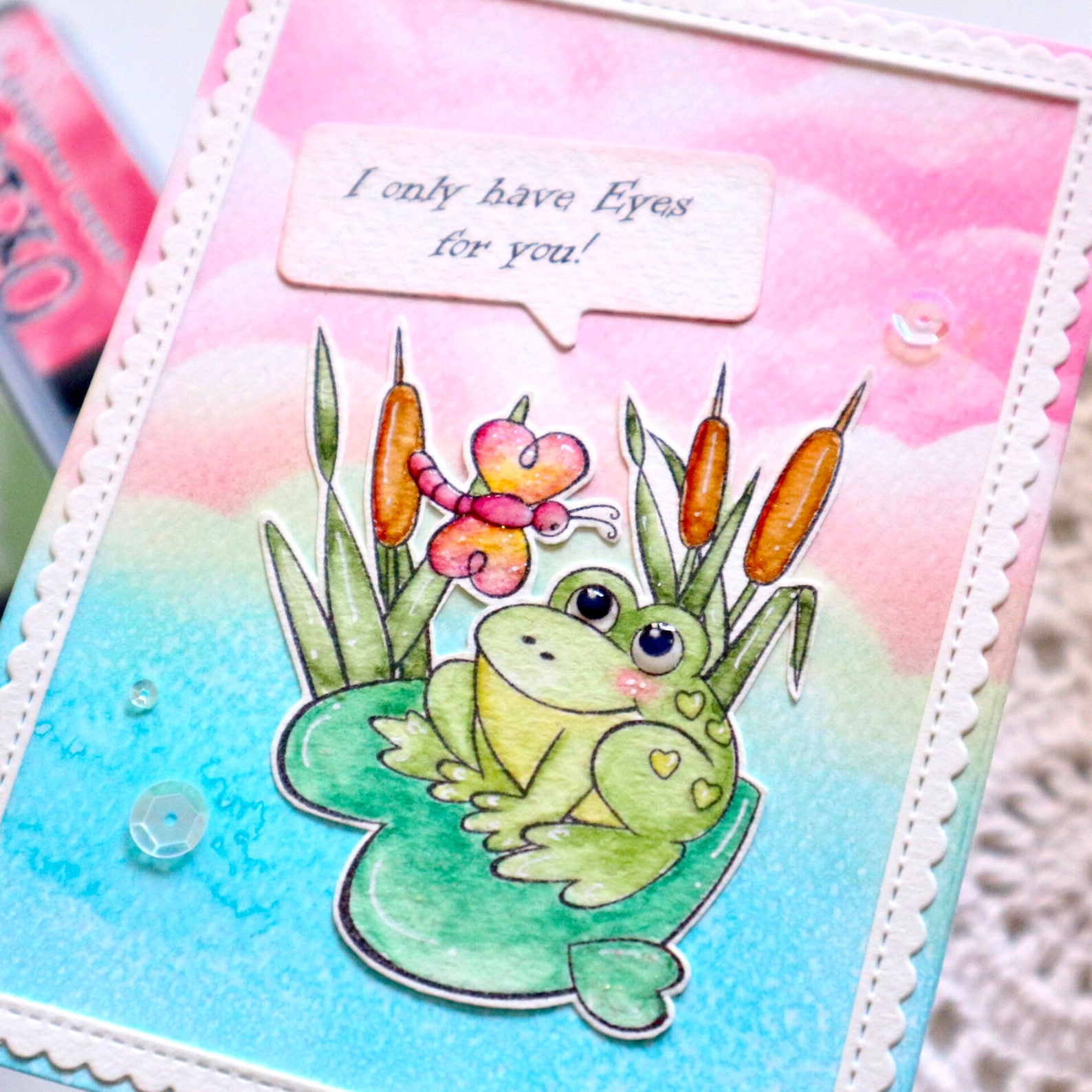 Frog card valentine funny love cardanimal cards frog pun Etsy