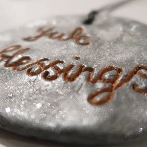 SALE YULE BLESSINGS glitter wall plaque image 3