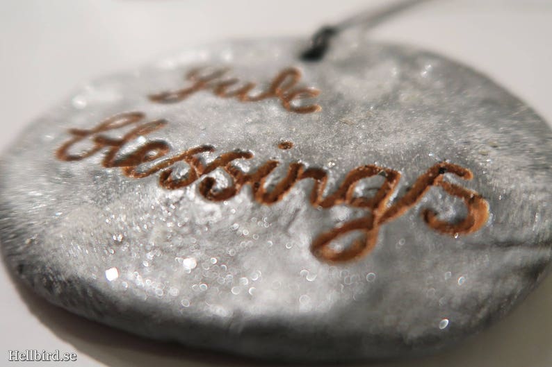 SALE YULE BLESSINGS glitter wall plaque image 3