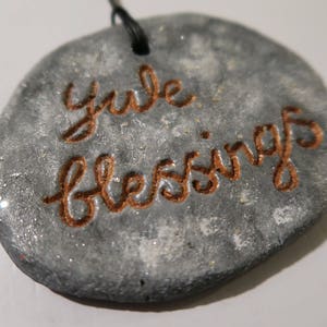 SALE YULE BLESSINGS glitter wall plaque image 2