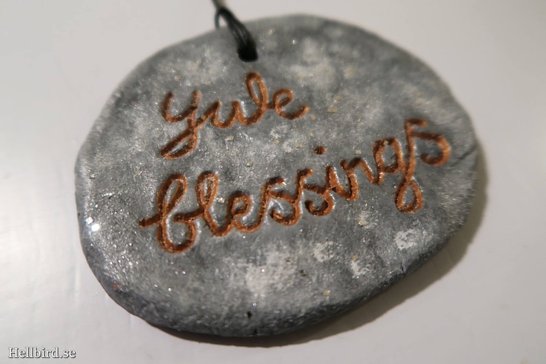 SALE YULE BLESSINGS glitter wall plaque image 2